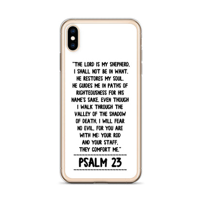 The Lord is my Shepherd Psalm 23 iPhone Hülle - gesegnet
