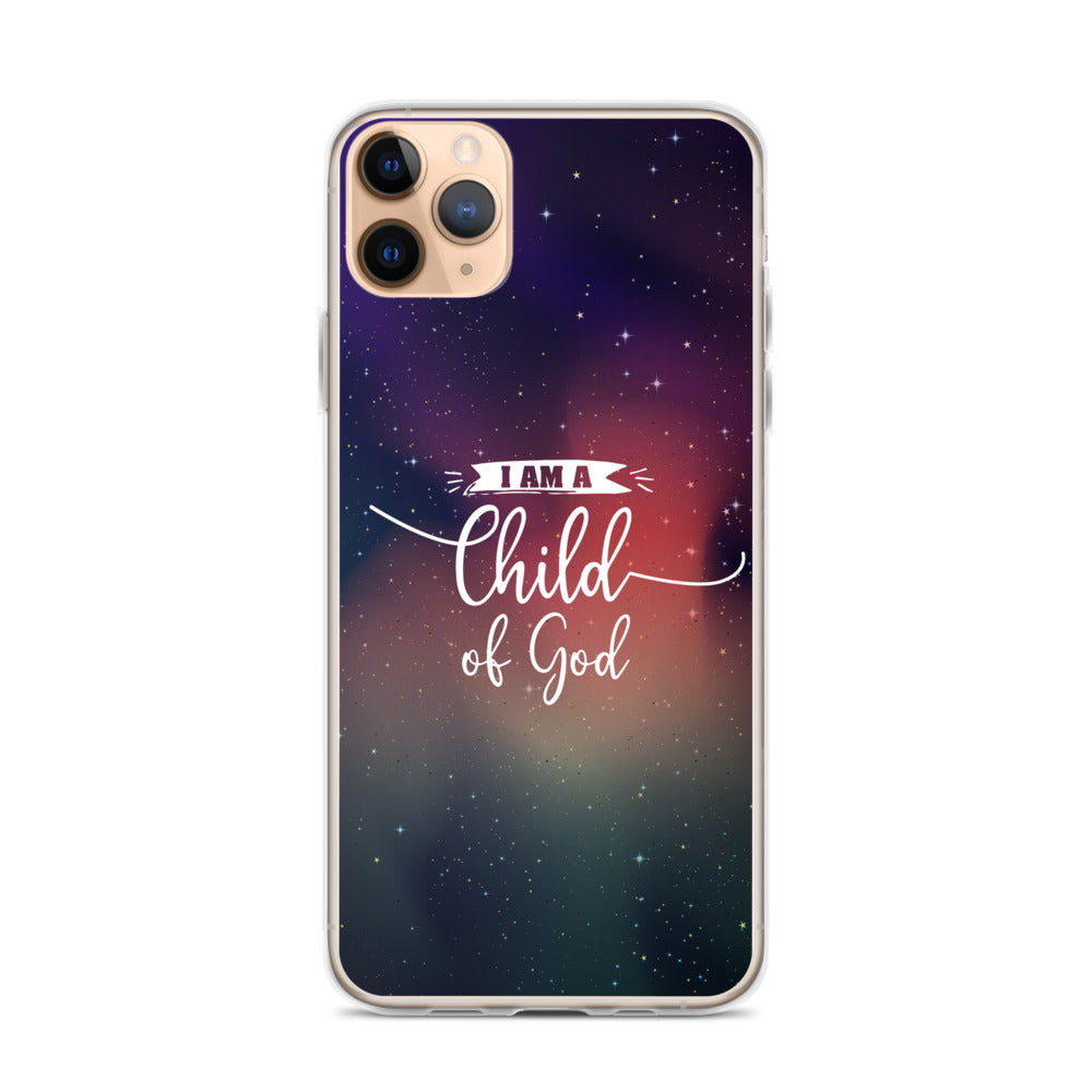 I am a Child of God Universe Design iPhone Hülle - gesegnet