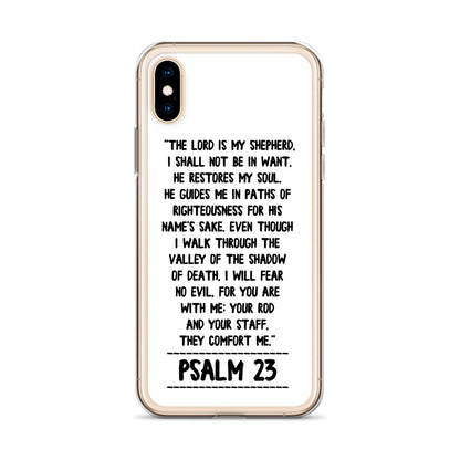 The Lord is my Shepherd Psalm 23 iPhone Hülle - gesegnet