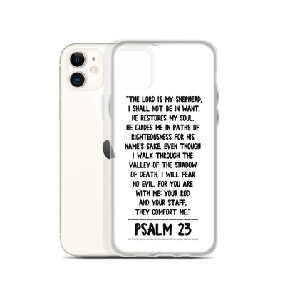 The Lord is my Shepherd Psalm 23 iPhone Hülle - gesegnet