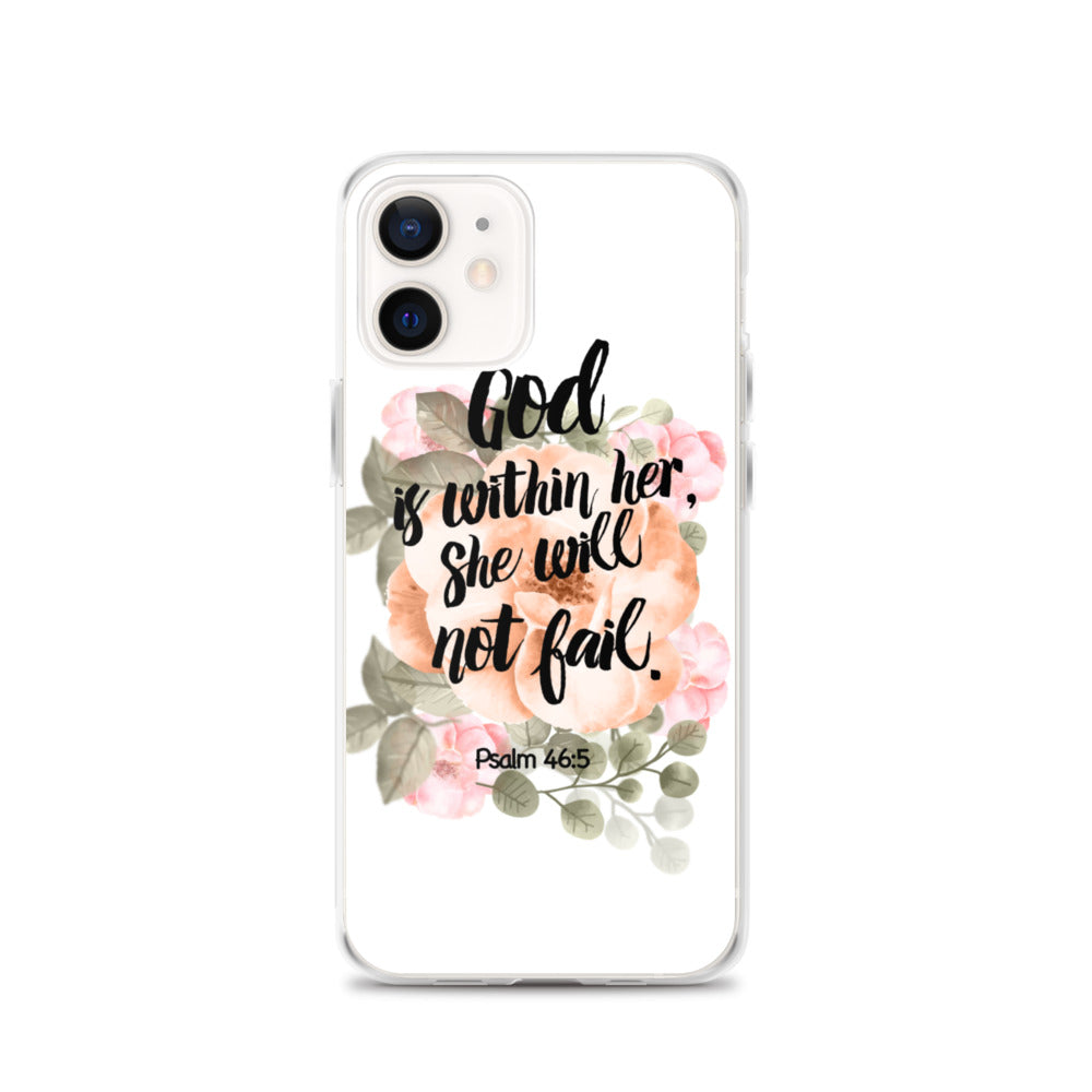 God is within her iPhone Hülle - gesegnet