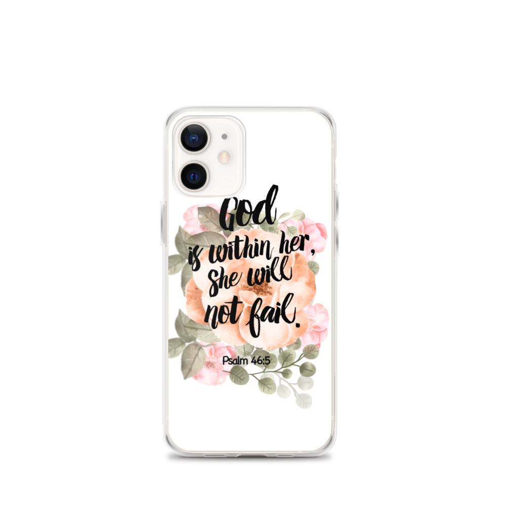 God is within her iPhone Hülle - gesegnet