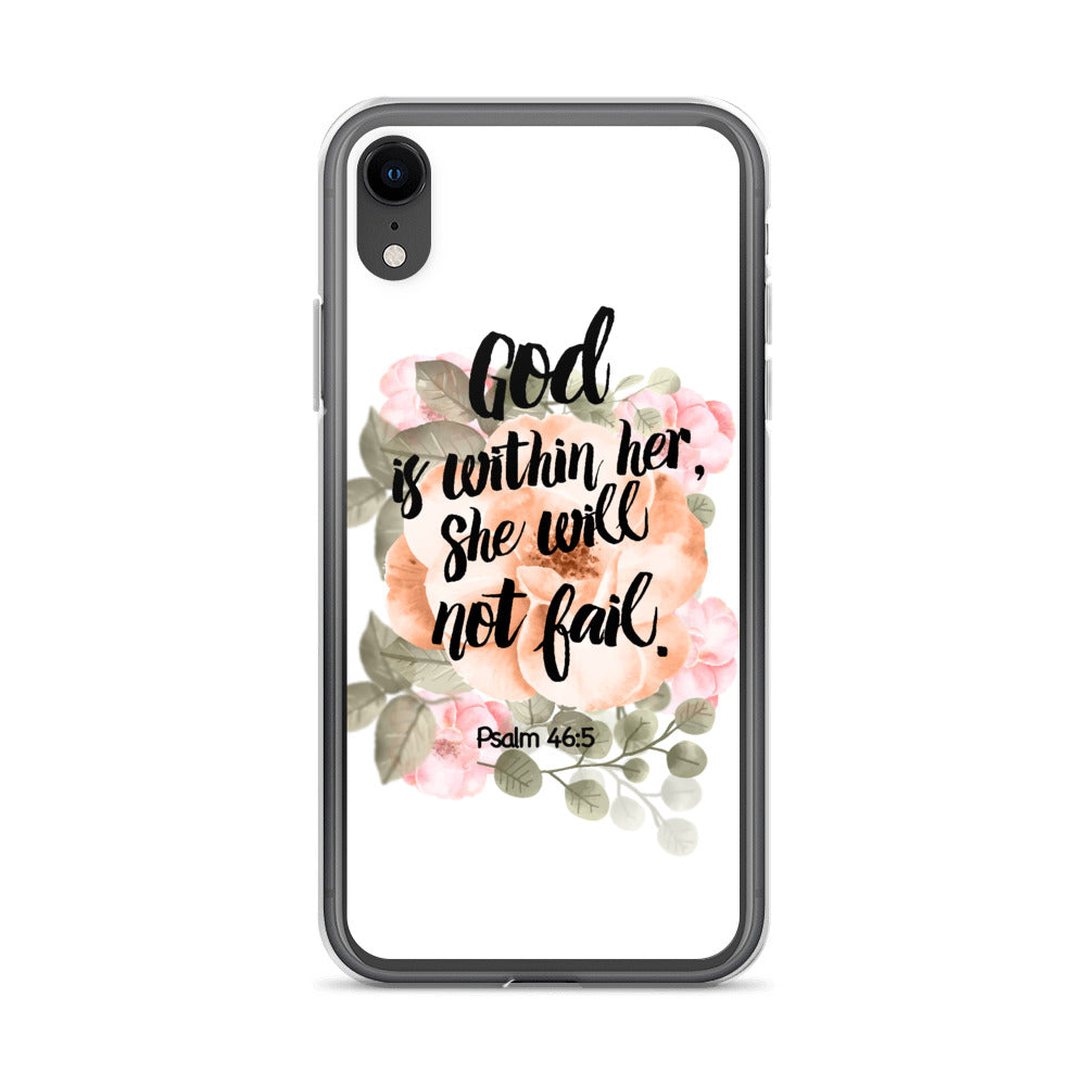 God is within her iPhone Hülle - gesegnet