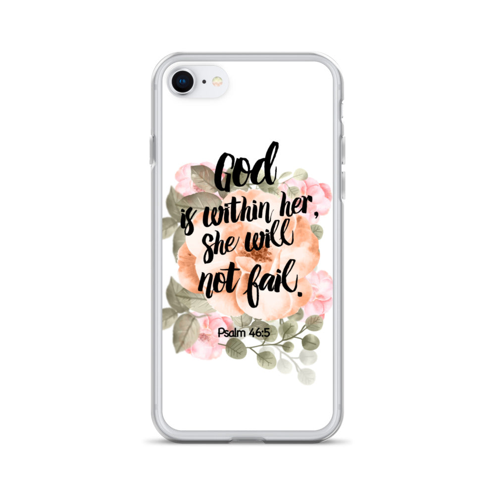 God is within her iPhone Hülle - gesegnet