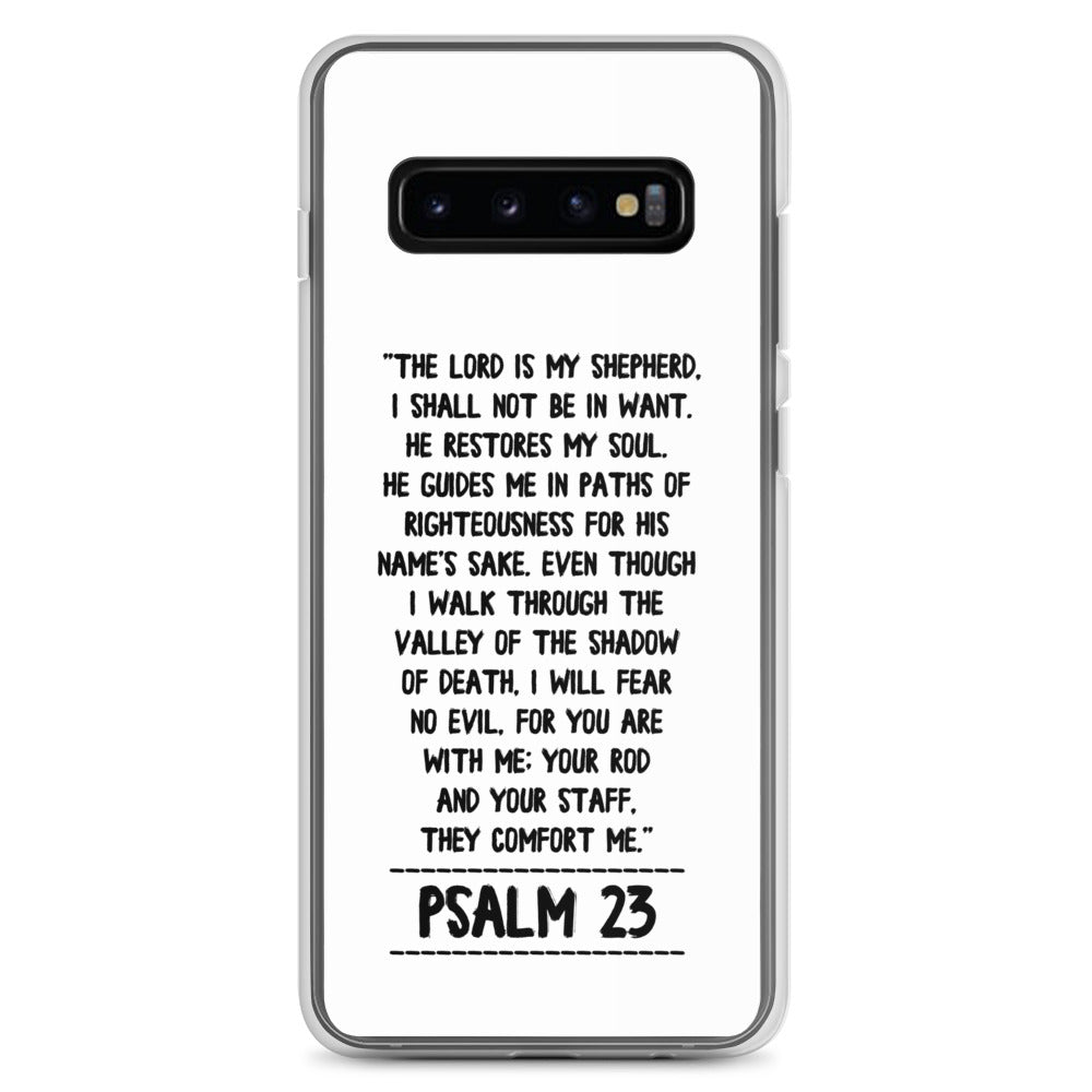 The Lord is my Shepherd Psalm 23 Samsung Handyhülle - gesegnet