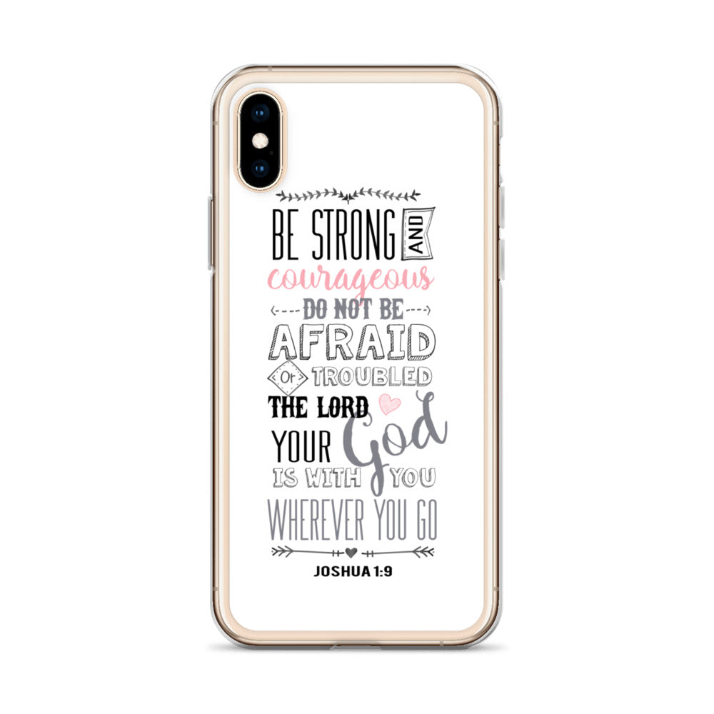 Be Strong - sei Mutig und Stark iPhone Hülle - gesegnet