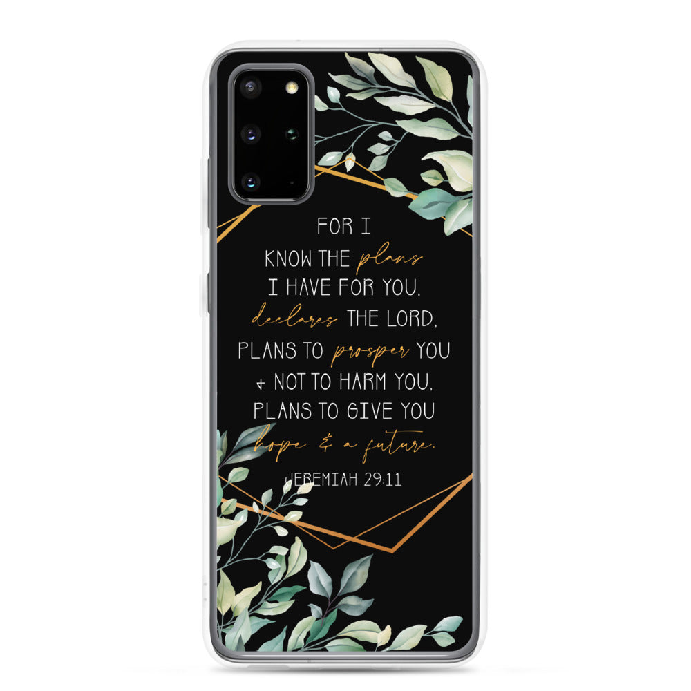 Jeremiah 29:11_black Samsung Handyhülle - gesegnet