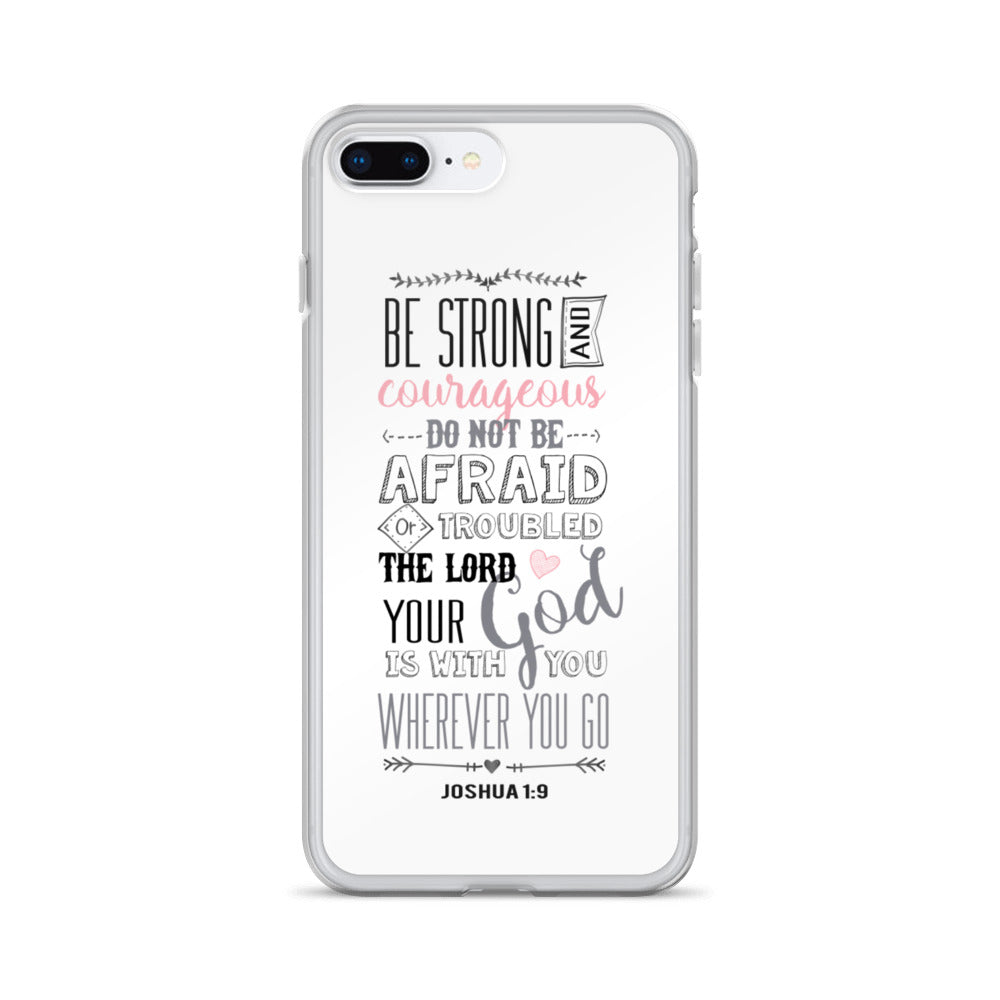 Be Strong - sei Mutig und Stark iPhone Hülle - gesegnet