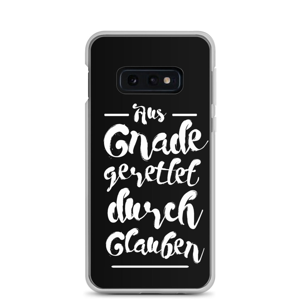 Gerettet durch Glauben - Samsung Hülle - gesegnet