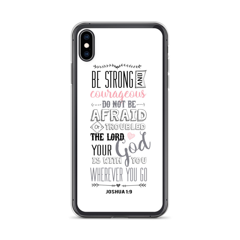Be Strong - sei Mutig und Stark iPhone Hülle - gesegnet