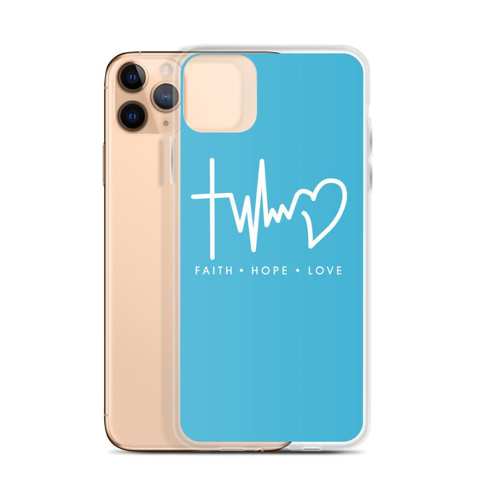 FAITH LOVE HOPE Pink IPHONE HÜLLE - gesegnet
