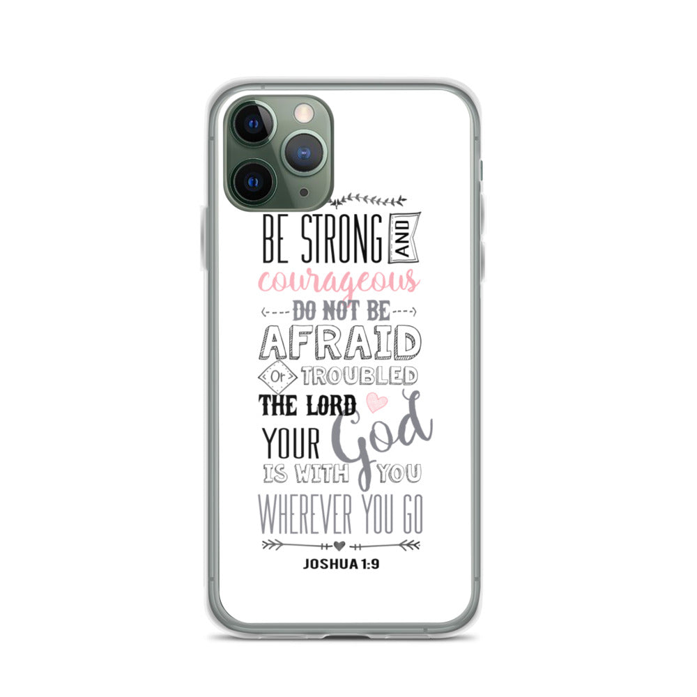 Be Strong - sei Mutig und Stark iPhone Hülle - gesegnet