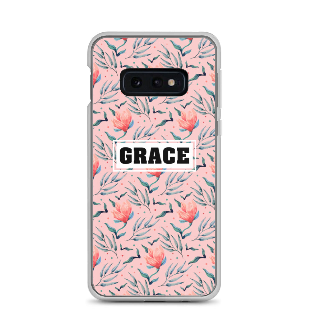 Grace Blumen Design Samsung Handyhülle - gesegnet