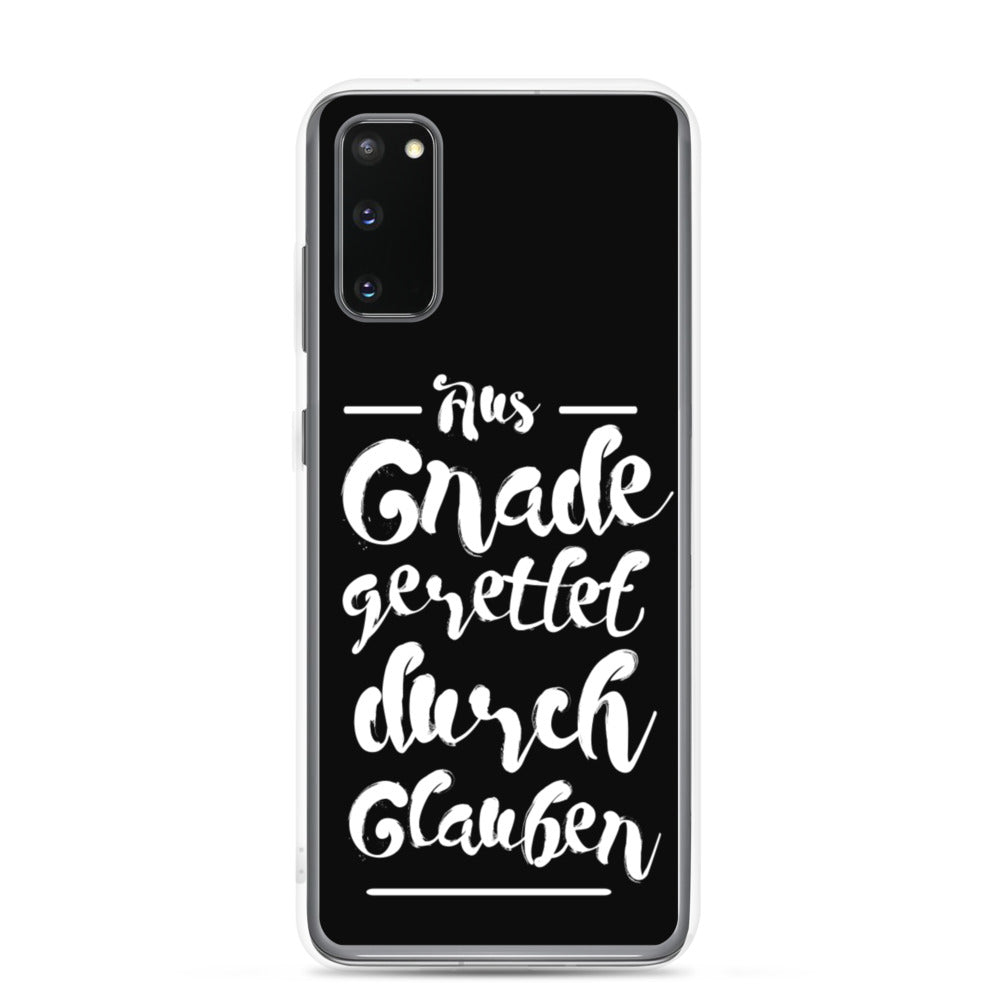 Gerettet durch Glauben - Samsung Hülle - gesegnet