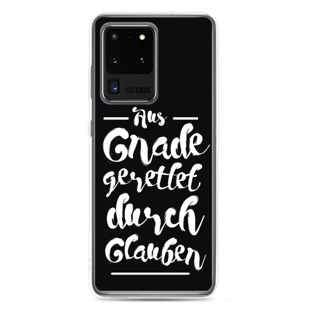 Gerettet durch Glauben - Samsung Hülle - gesegnet