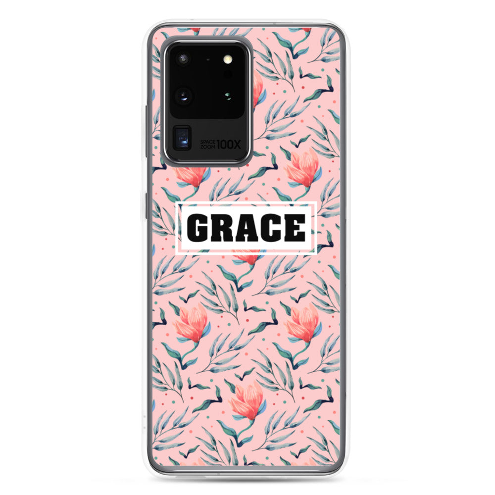 Grace Blumen Design Samsung Handyhülle - gesegnet